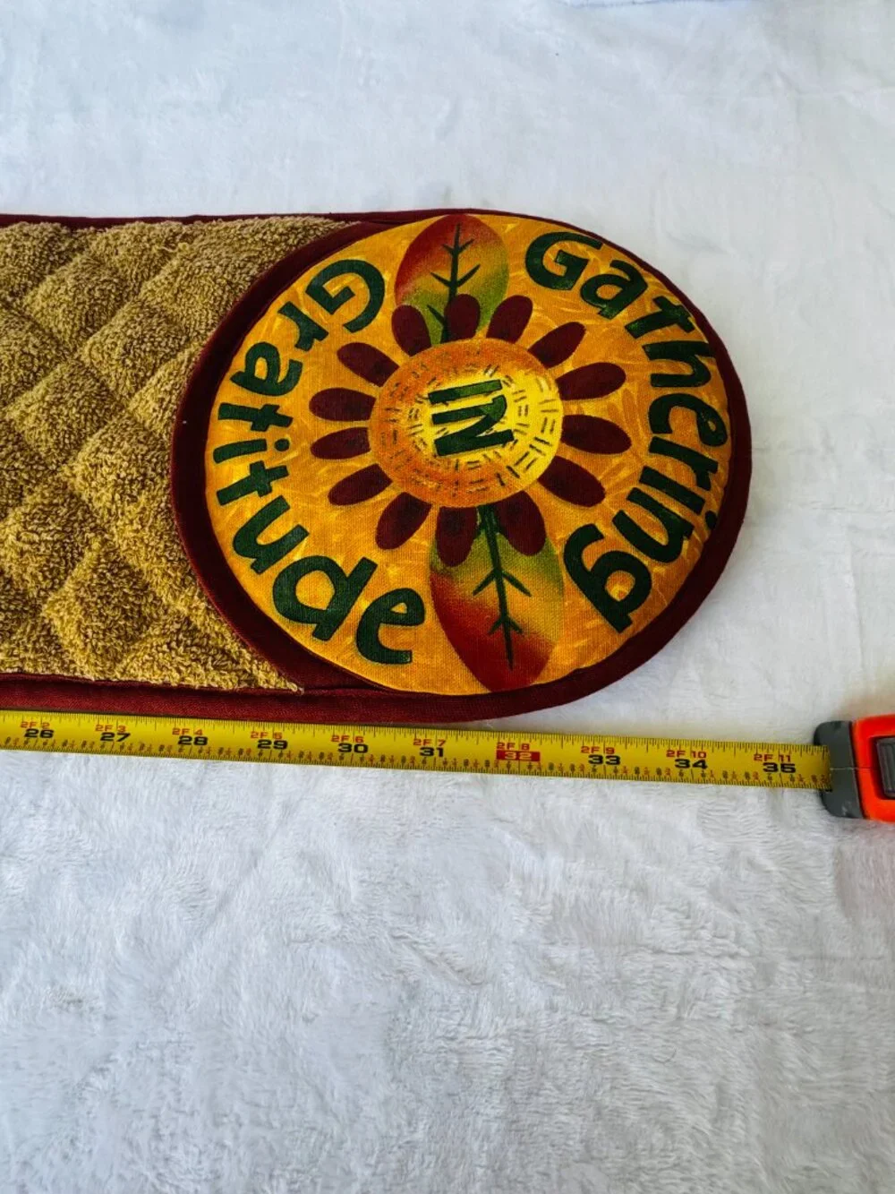 Debbie Mumm Gratitude Blessings Double Oven Potholder 35x8